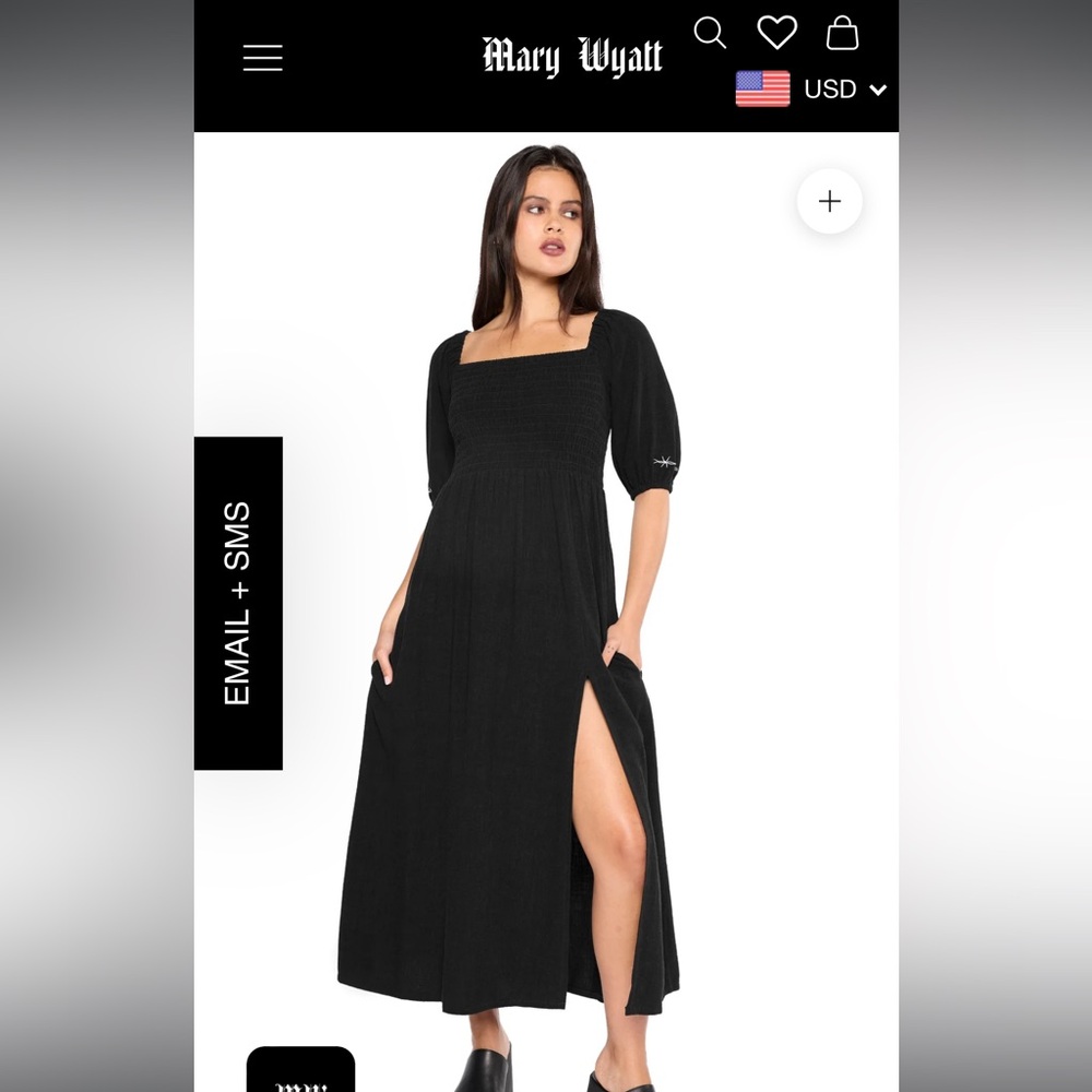 Barbed Wire Maiden Linen Midi Dress